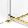 NEW TRENDY Kabina prysznicowa AVEXA GOLD BRUSHED 1D L 100x90x200 szkło czyste 6mm Active Shield 2.0 EXK-1756